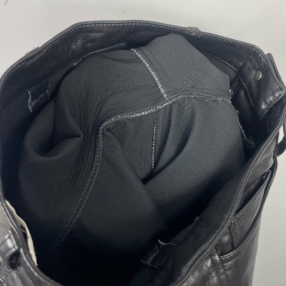 ARITZIA Wilfred The Melina Pant Black High Rise Straight Leg Faux Vegan Leather - Picture 14 of 16